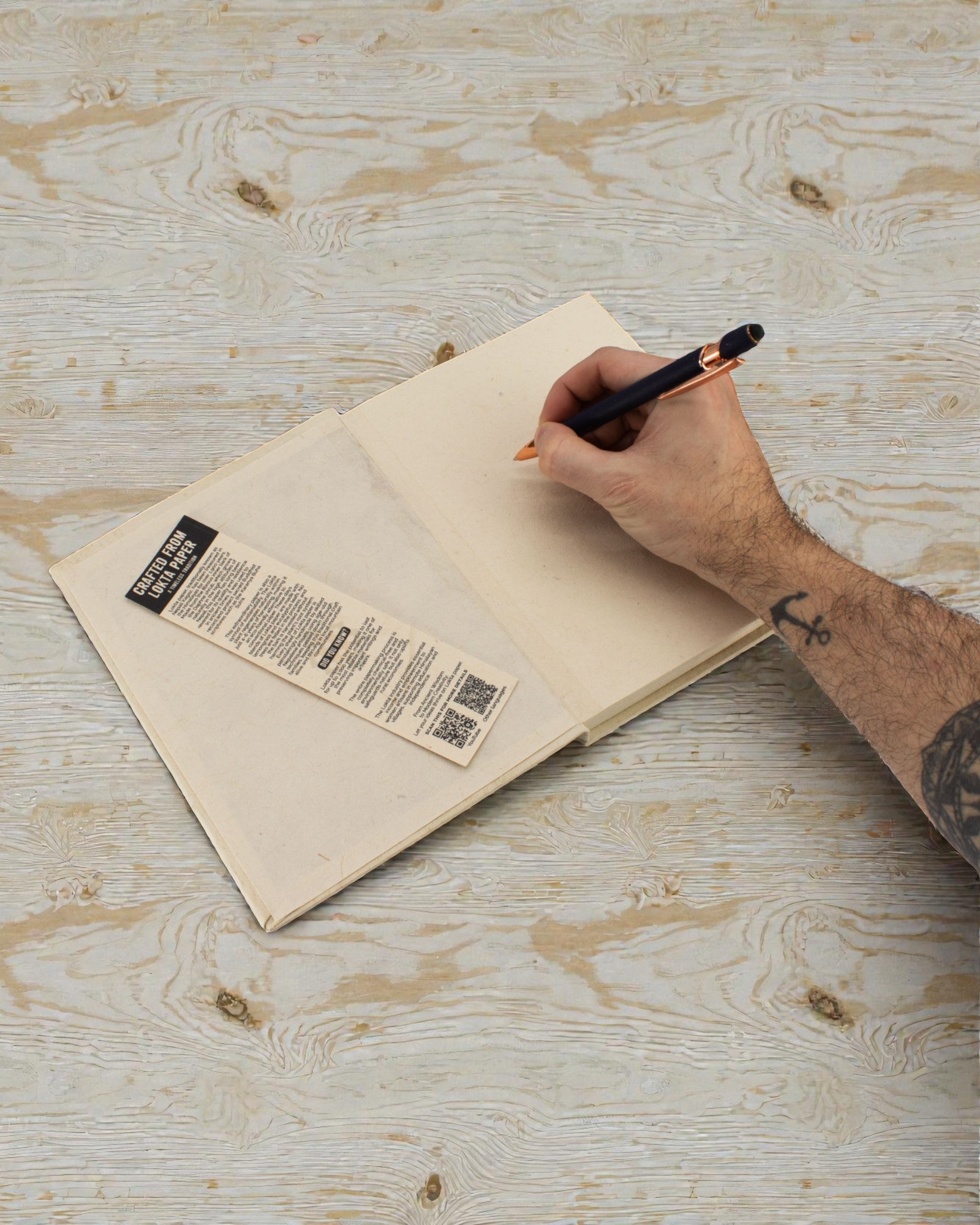 Grand carnet Lokta d’inspirations – Notez-le (21 x 15 cm, 45 feuilles)