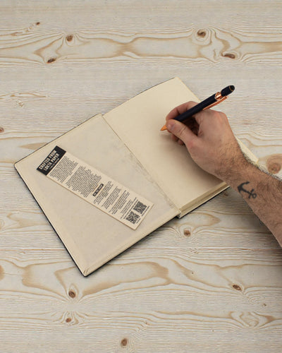 Großes Notizbuch Lokta Mountain Path – Jeder Gipfel beginnt mit einem Plan (45 Blätter, 21 x 15 cm)