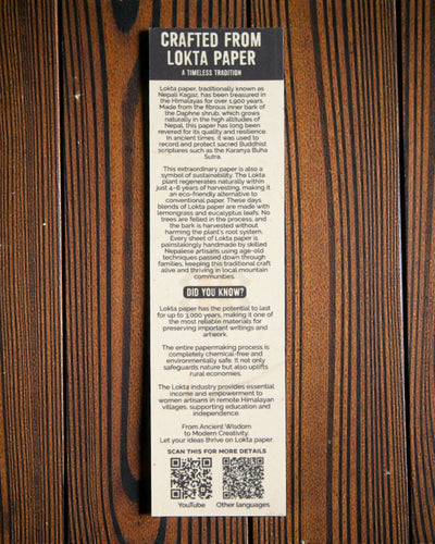 Colour Tiles Harmony – medium Lokta notebook with mini tile motif 15 × 12 cm, 45 sheets