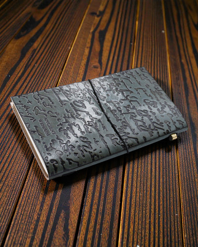 Diario in pelle fatto a mano - Cose importanti da fare - Grigio (80 pagine)