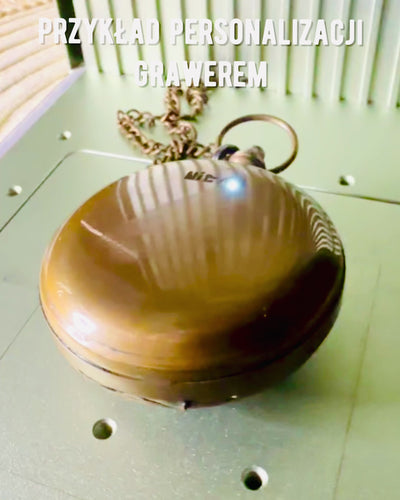 Traveler's Navigation Compass with Engraving, Personalization – Handicraft by Indian Artisans