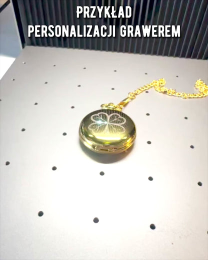 Montre de poche dorée avec possibilité de gravure