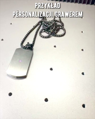 Herren Halskette Dog Tag „SteelVision“ – Edelstahl, 15 Varianten, Personalisierung mit Gravur