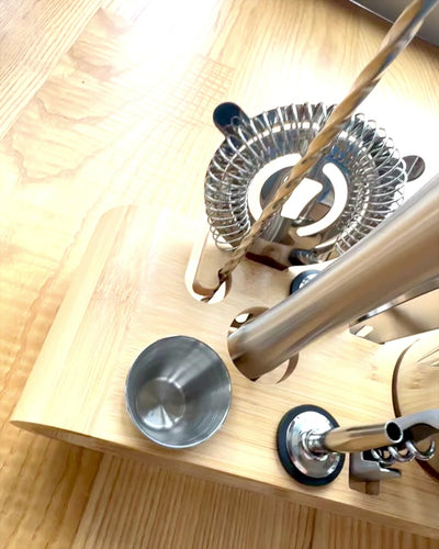 Ensemble de barman "MixMaster Pro", possibilité de personnalisation avec gravure pour cadeau