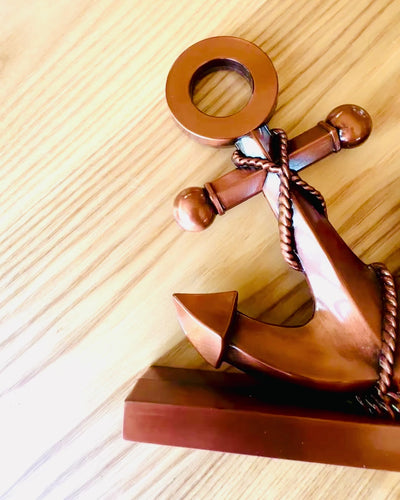 Ancre Décorative en Aluminium - Élégante Décoration avec Possibilité de Gravure - 3 variantes de couleur