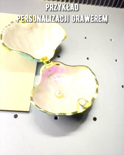 Schatzkammer der Erinnerungen Muschel - Schmuckversteck mit Personalisierung durch Gravur, Geschenk