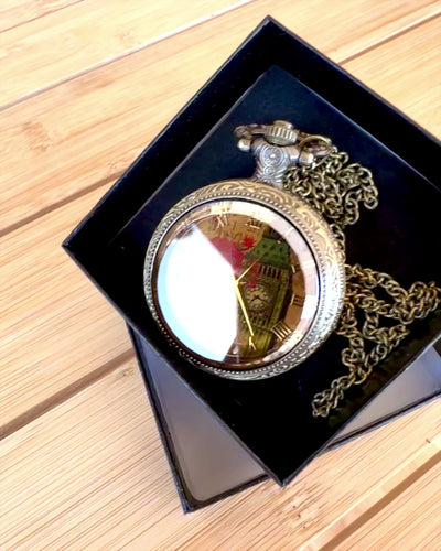 Taschenuhr "Vintage Charm" mit Gravur zur Personalisierung als Geschenk