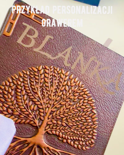 Vintage Diario "Albero della Vita" A6 - Elegante Copertina Incisa in Pelle Sintetica, 100 Pagine