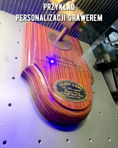 Handwerkslupe "Royal Magnifier" mit Ständer und verstellbarer Halterung - Möglichkeit zur Personalisierung mit Gravur als Geschenk