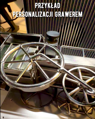 Iron Locomotive "Retro Express" – decoration, model, handmade with engraving option for a gift