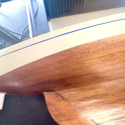 Modell einer Segelyacht 66 cm mit Gravur-Personalisierung