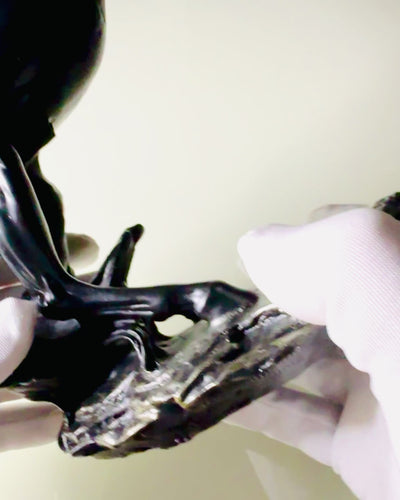 Czarna Perła - Pferdeskulptur Eleganz in Bewegung - Gravurmöglichkeit