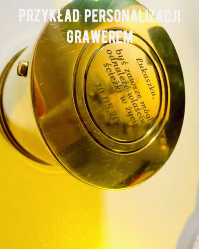 Kompas du Voyageur "Tambour Lever du Soleil" – avec possibilité de personnalisation par gravure