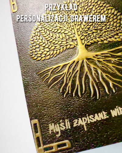 Vintage Diario "Albero della Vita" A6 - Elegante Copertina Incisa in Pelle Sintetica, 100 Pagine