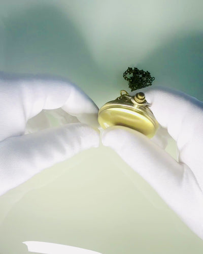 Taschenuhr im Vintage-Stil mit Personalisierungsmöglichkeit - gebürstetes Gold