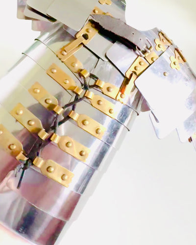 Armatura del Guerriero Cittadino - Fatta a Mano, Possibilità di Incisione, Altezza Circa 40 cm