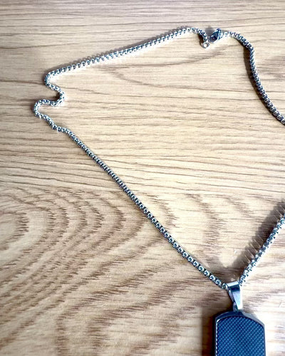 Herren Halskette Dog Tag „SteelVision“ – Edelstahl, 15 Varianten, Personalisierung mit Gravur