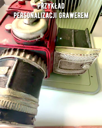 Figurine Décorative "Caméra Rétro Keystone" avec Possibilité de Gravure