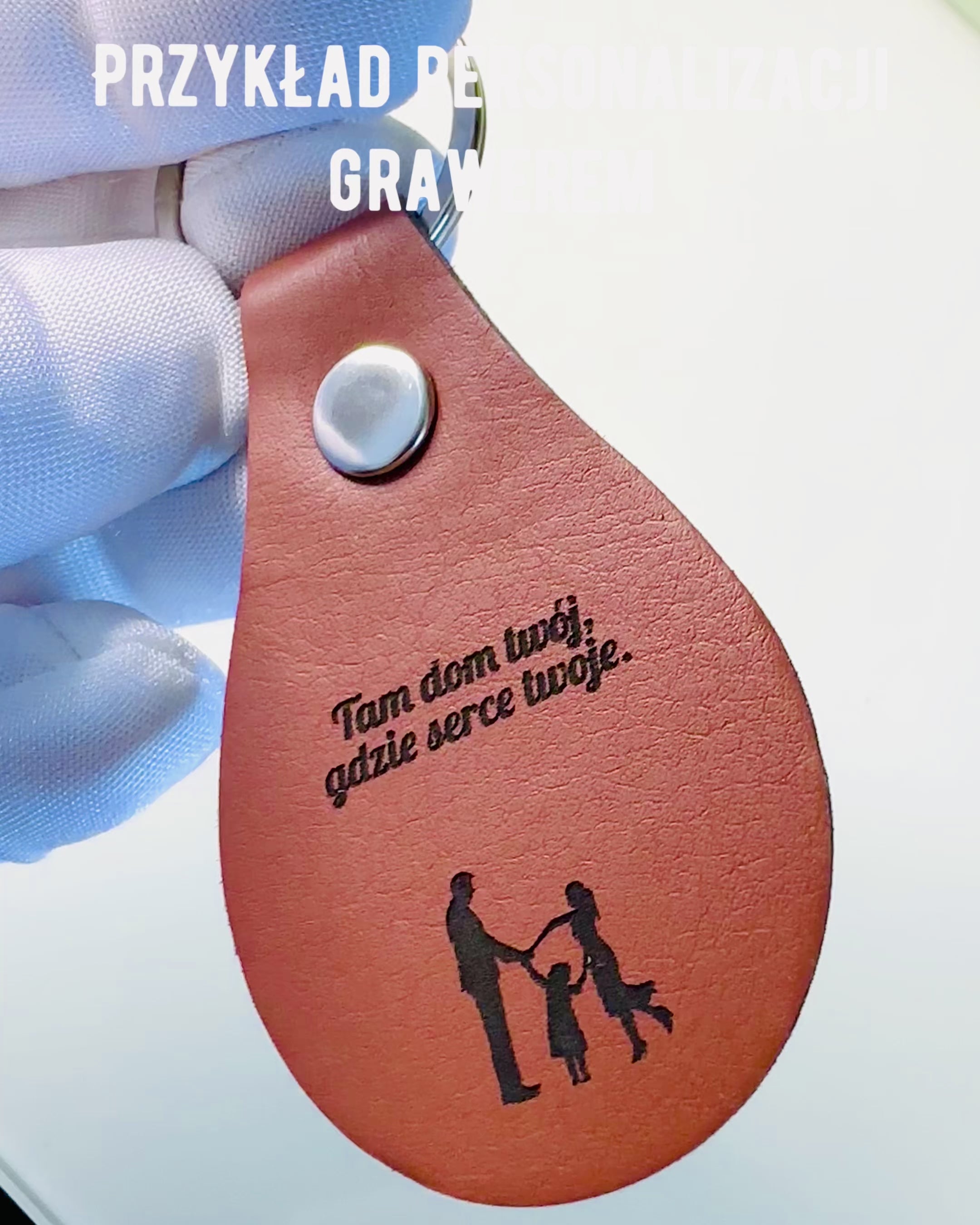 Porte-clés en cuir PU personnalisable avec gravure - Disponible en 5 couleurs