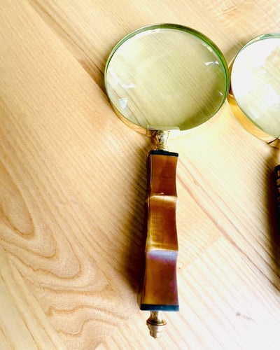 Large Retro Magnifying Glass, personalization option for a gift with engraving - variants available