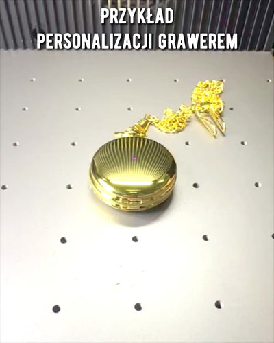 Montre de Poche Mécanique Classique à Double Couvercle, Manuelle, Couleur Or, avec Gravure