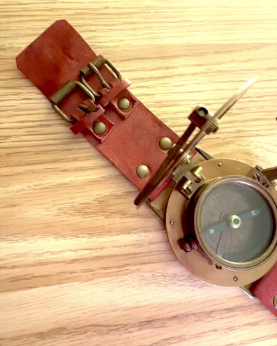Orologio Solare "Antico Compasso", orologio da polso con bussola, possibilità di personalizzazione con incisione
