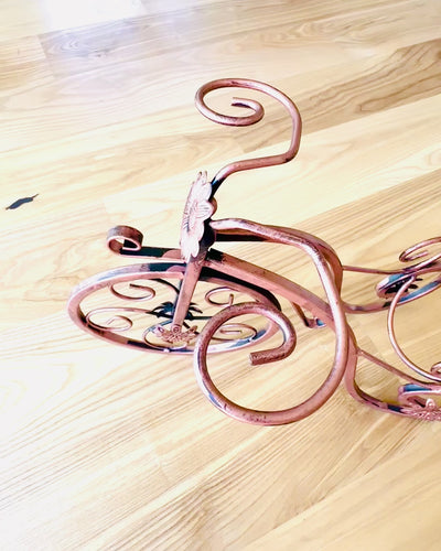 "WineCycle" Bicycle Wine Rack - customizable with engraving for a gift