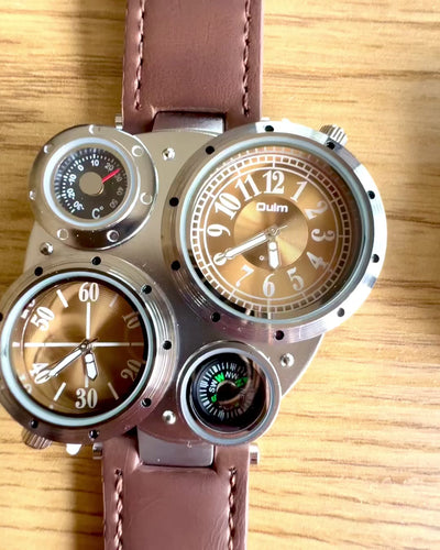 Montre de survie « Explorer 4en1 », possibilité de personnalisation avec gravure pour cadeau