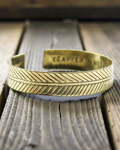 Bracciale Tibetano in Ottone Albero della Vita – Armonia Himalayana