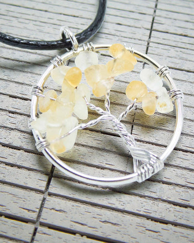 Collier Arbre de Vie Énergie de la passion – Cornaline