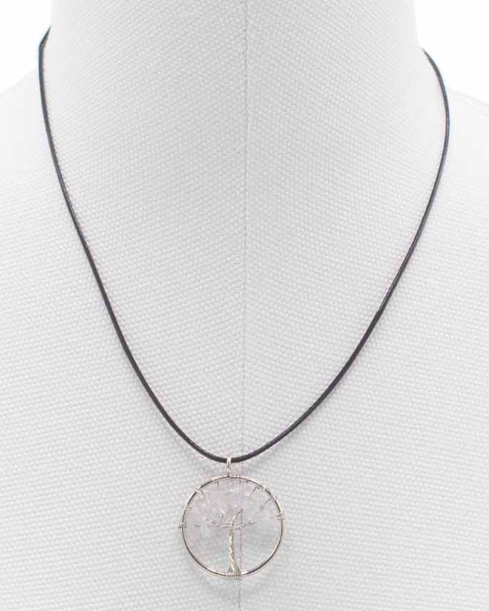 Halskette Baum des Lebens Reine Energie – Bergkristall