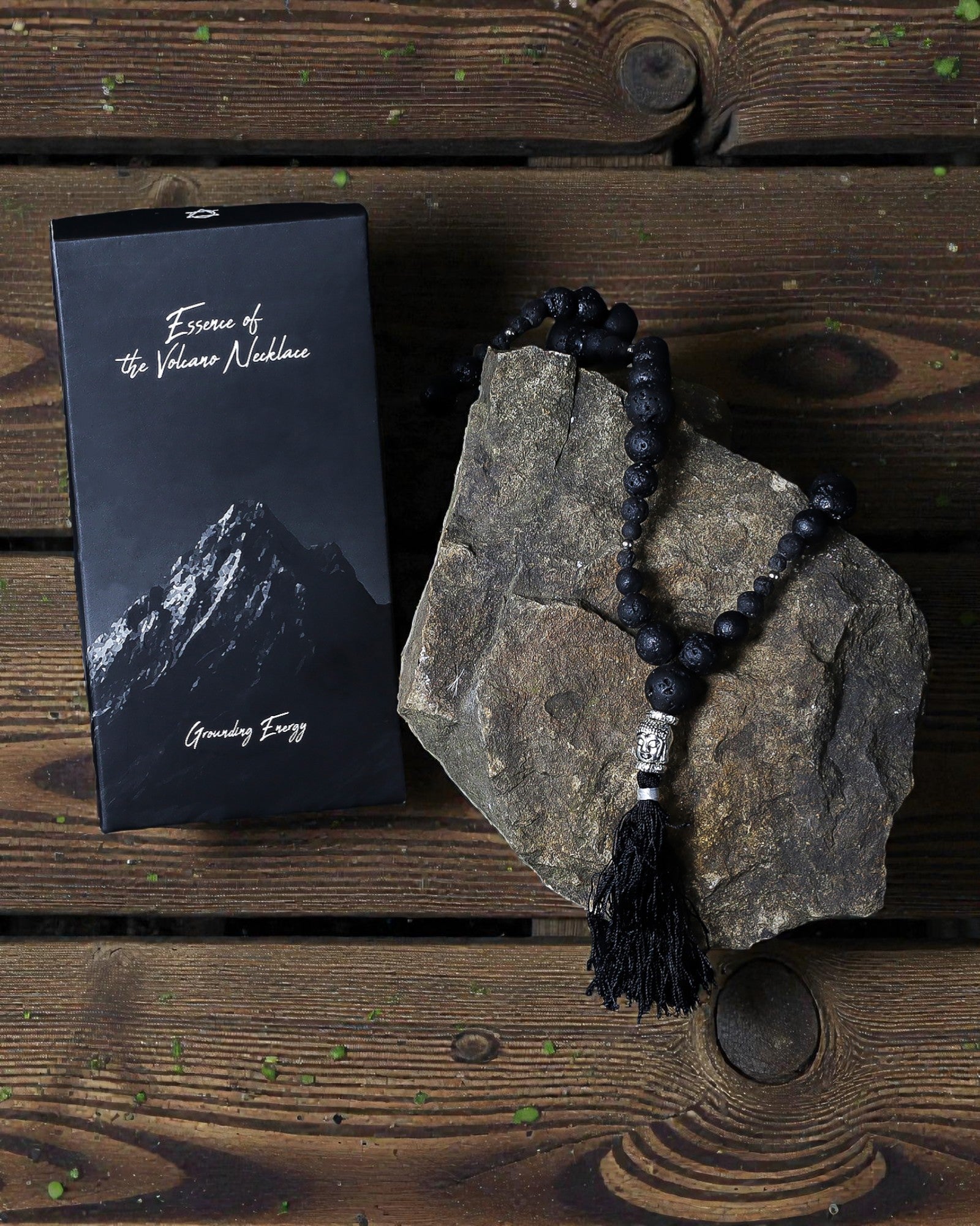 Collier Essence du Volcan – Énergie d’ancrage