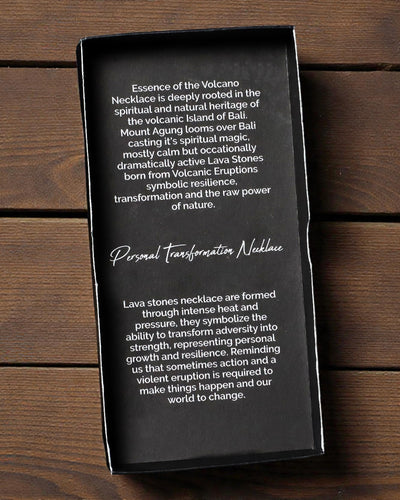 Collier Essence du Volcan – Transformation personnelle