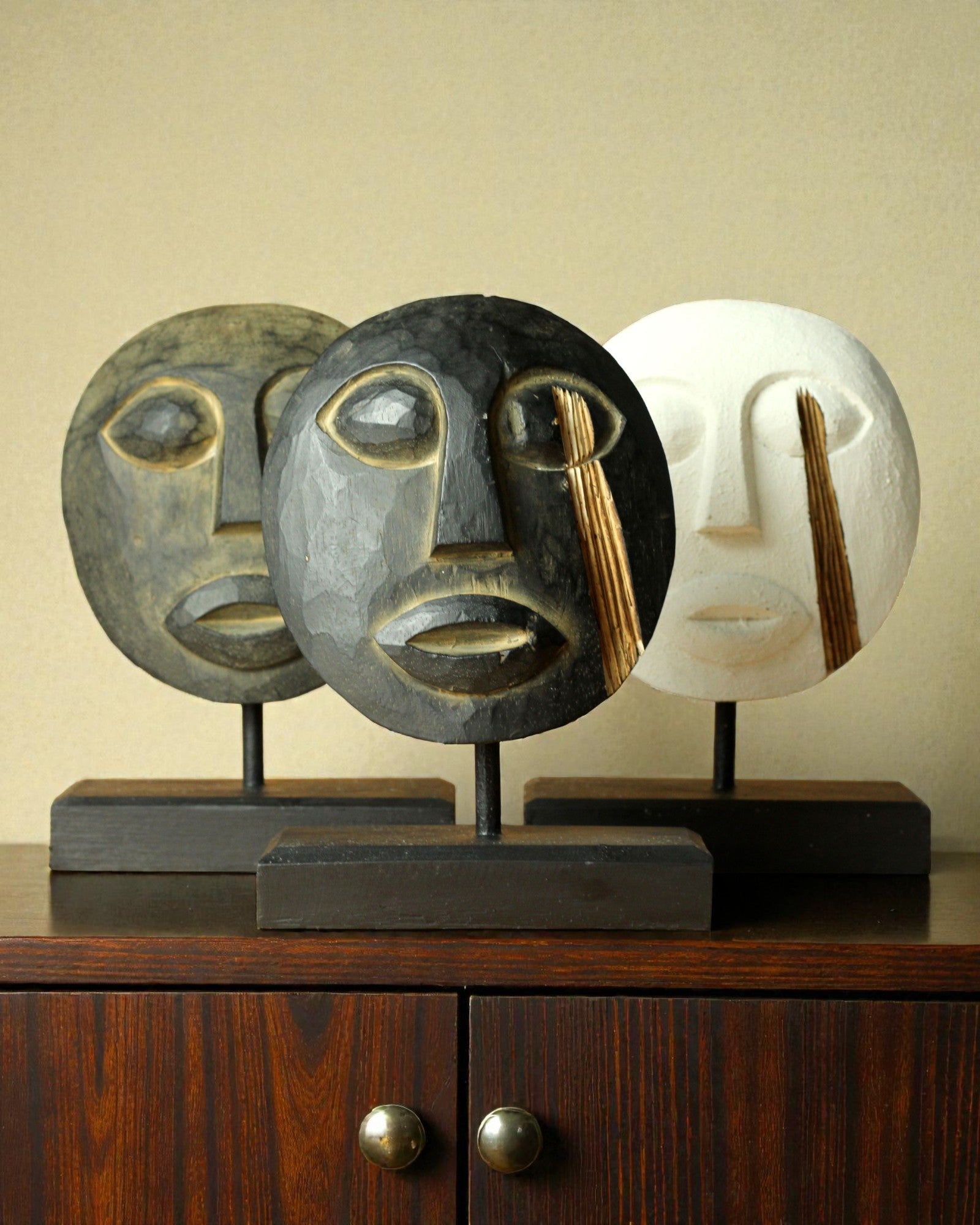 Timoresische Maske Wächter der Ahnen 27x20 cm – Antik